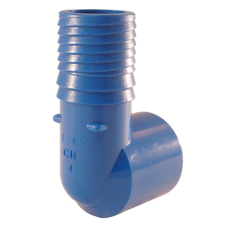 Apollo 1 in. x 3/4 in. Polypropylene Blue Twister Insert 90-Degree x FPT Elbow ABTFE134